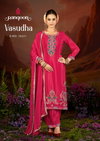 Vasudha By Rangoon Chinon Kurti With Bottom Dupatta Suppliers In India
